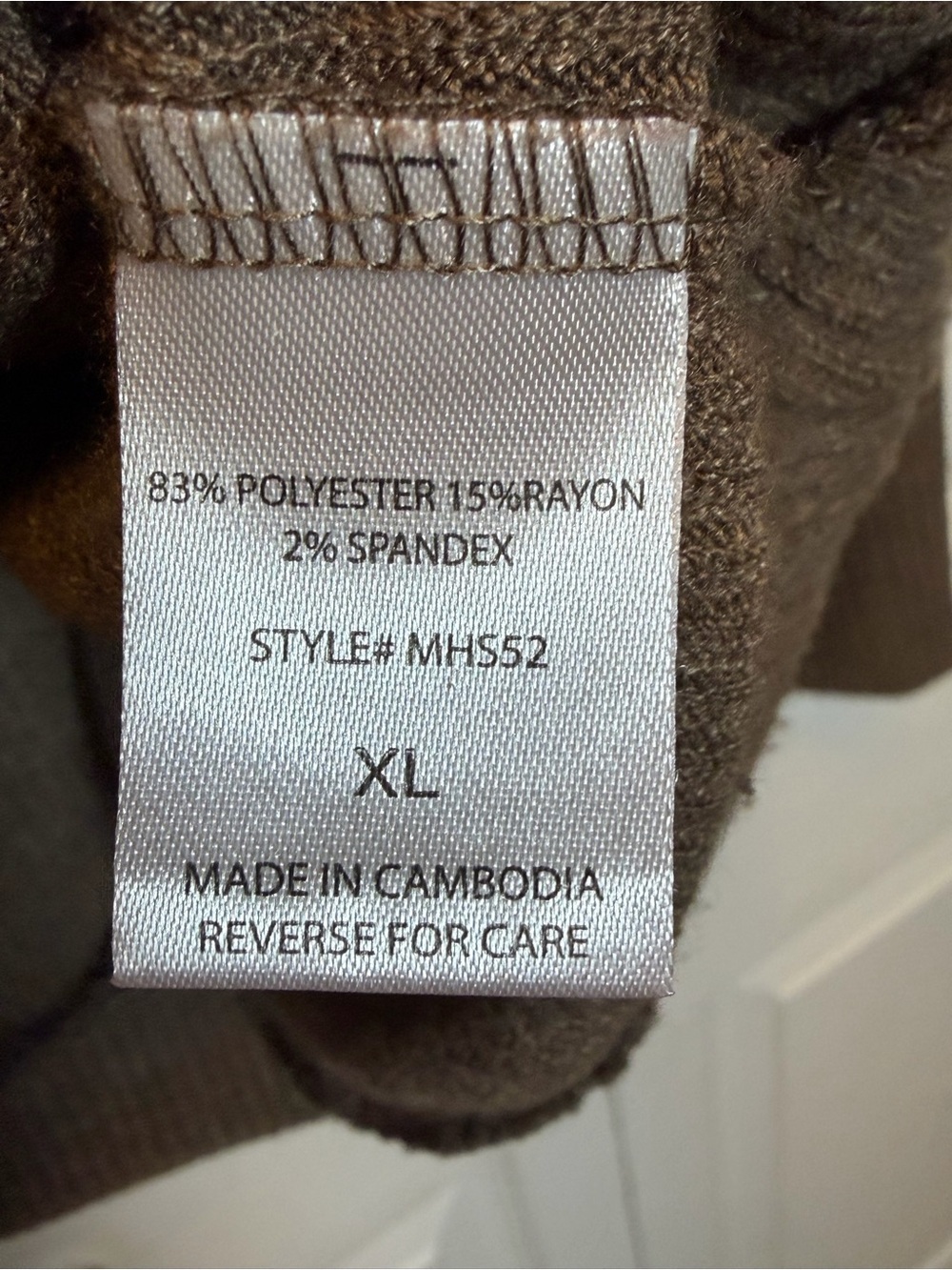 Andrée by Unit XL Brown Ribbed Cowl Neck Sweater Relaxed Dolman Sleeve Top - Picture 5 of 7